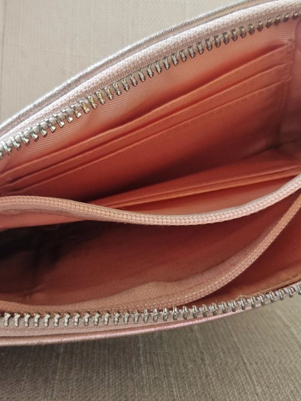 Vintage Anteprima Ladies Wristlet Wallet Purse Clutch Pink Leather Cardholder - Picture 12 of 12
